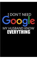 I Don'T Need Google My Husband Knows Everything