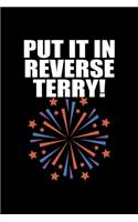 Put It In Reverse Terry!: Hangman Puzzles Mini Game Clever Kids 110 Lined Pages 6 X 9 In 15.24 X 22.86 Cm Single Player Funny Great Gift