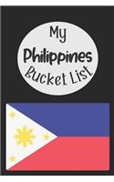 My Philippines Bucket List: Novelty Bucket List Themed Notebook