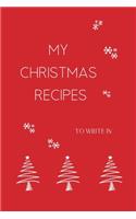 Christmas Recipe Notebook