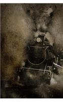 Cool Charcoal Drawing of a Steam Engine Locomotive Train Journal: Take Notes, Write Down Memories in this 150 Page Lined Journal