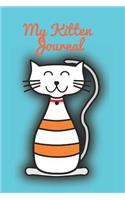 My Kitten Journal: Blank Line Journal