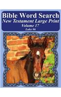 Bible Word Search New Testament Large Print Volume 17: Luke #6