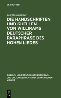 Handschriften und Quellen von Willirams deutscher Paraphrase des Hohen Liedes