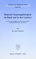 Deutsche Staatsangehorigkeit Im Bund Und in Den Landern