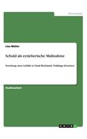 Schuld als erzieherische Maßnahme