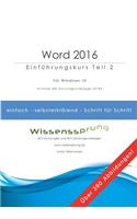 Word 2016 - Einführungskurs Teil 2