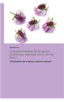 Comportement de la Gesse (Lathyrus Sativus) VIS À VIS de Nacl: (Omn.Pres.Franc.)