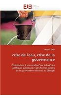 Crise de l''eau, Crise de la Gouvernance