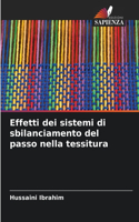 Effetti dei sistemi di sbilanciamento del passo nella tessitura