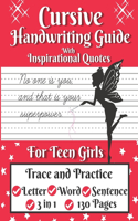 Cursive Handwriting Guide for Teen Girls