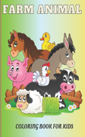 Farm Animals Coloring Book For Kids