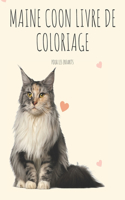 Maine coon livre de coloriage
