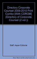 Directory Corporate Counsel 2009-2010 Print Combo