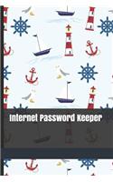 Internet Password Keeper: Website, Username, Security Question and Password Keeper 120 Pages 6 x 9 Inches