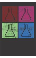 Notebook: Dot Grid Dotted 6x9 120 Pages Science Physisist Chemist Scientist Vintage