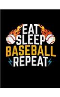 Eat Sleep Baseball Repeat