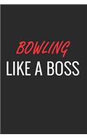 Bowling: A Matte Soft Cover Notebook to Write In. 120 Blank Lined Pages