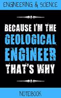 Engineering & Science Notebook: Composition Book for Geological Engineers or Engineering Students (100 Pages Half Squared 4x4 Graph Paper Half Wide Ruled Lined Paper)