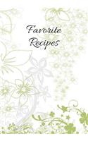 Favorite Recipes: Blank Recipe Journal & Cook Book to Write in - Organizer Family Recipes (7 X 10, 125 Pages) Cooking Gift(1 Delicious Cookbooks)