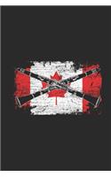 Canada - Clarinet: Dotted Bullet Grid Notebook / Journal (6 X 9 -120 Pages) - Gift Idea for Canadian Pride Canada Flag