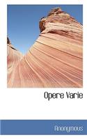Opere Varie