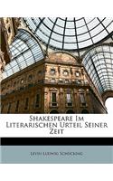 Shakespeare Im Literarischen Urteil Seiner Zeit