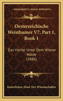 Oesterreichische Weisthumer V7, Part 1, Book 1