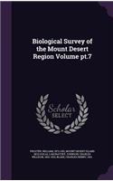 Biological Survey of the Mount Desert Region Volume PT.7