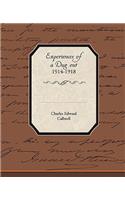 Experiences of a Dug Out 1914-1918