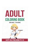 Adult Coloring Book: Anime Theme