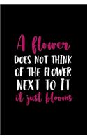A Flower Does Not Think Of Competing To The Flower Next To It. It Just Blooms