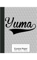 Cursive Paper: YUMA Notebook(4197 Weezag Cursive Paper Notebook)