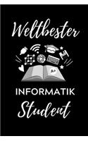 Weltbester Informatik Student: A5 Geschenkbuch PUNKTIERT für Informatik Studenten - Programmierer - Geschenkidee Abitur Schulabschluss - Vorlesungsbeginn - Studium - Erstis