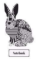 Notebook: 8.5 x 11 Best Bunny Rabbit Patchwork 100 Page College Ruled Composition Planner for School: Doodles, Drawings, Writing, Learning and Diary Note Pape