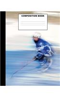 Composition Book: Ice Hockey Composition Notebook. 132 Pages Wide Ruled 7.5x9.25