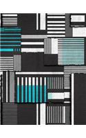 Geometric Striped Block Composition Book