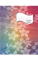 Composition Notebook: College Ruled Blank Lined Journal Diary - Colorful Lace Decorated