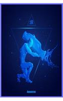 Aquarius: Zodiac Astrology Symbol Star Sign Gift Journal