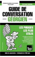 Guide de conversation Français-Géorgien et dictionnaire concis de 1500 mots