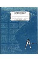 Composition Notebook: Map of Manhattan View of New York City Notebook for School Office Home Student Teacher Use Wide Ruled - 100 Sheets - 200 Pages - 9 1/4 X 7 1/2 In. / 24.77 X 19.0cm