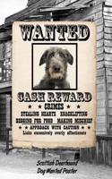 Scottish Deerhound Dog Wanted Poster: Isometric Dot Drawing Paper Notebook Featuring 120 Pages 6x9