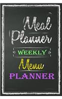 Meal Planner Weekly Menu Planner: Meal Planner Notebook