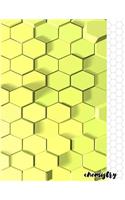 Chemistry: Hexagonal Graph Paper Notebook, Diameter 0.25 inch (1/4") Light Grey Non Intrusive lines 150 pages for chemistry notes and ... design, mapping, sket(1 Hexagonal Composition Notebook)