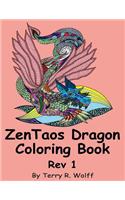 ZenTaos Dragon Coloring Book (Rev. 1)