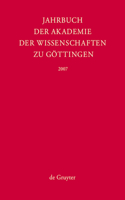 Jahrbuch der Göttinger Akademie der Wissenschaften, Jahrbuch der Göttinger Akademie der Wissenschaften (2007)