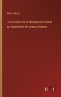 De l'influence de la faradisation localisé sur l'anesthésie de causes diverses