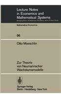 Zur Theorie von Neumannscher Wachstumsmodelle