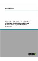 Historischer Exkurs Uber Die Rechtlichen Grundlagen Der Sudtirol-Frage Und Die Selbstbestimmungsidee Fur Sudtirol