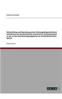 Entwicklung und Erprobung eines leistungsdiagnostischen Verfahrens zur biomechanisch orientierten Technikanalyse in der ersten Beschleunigungsphase im leichtathletischen Sprint